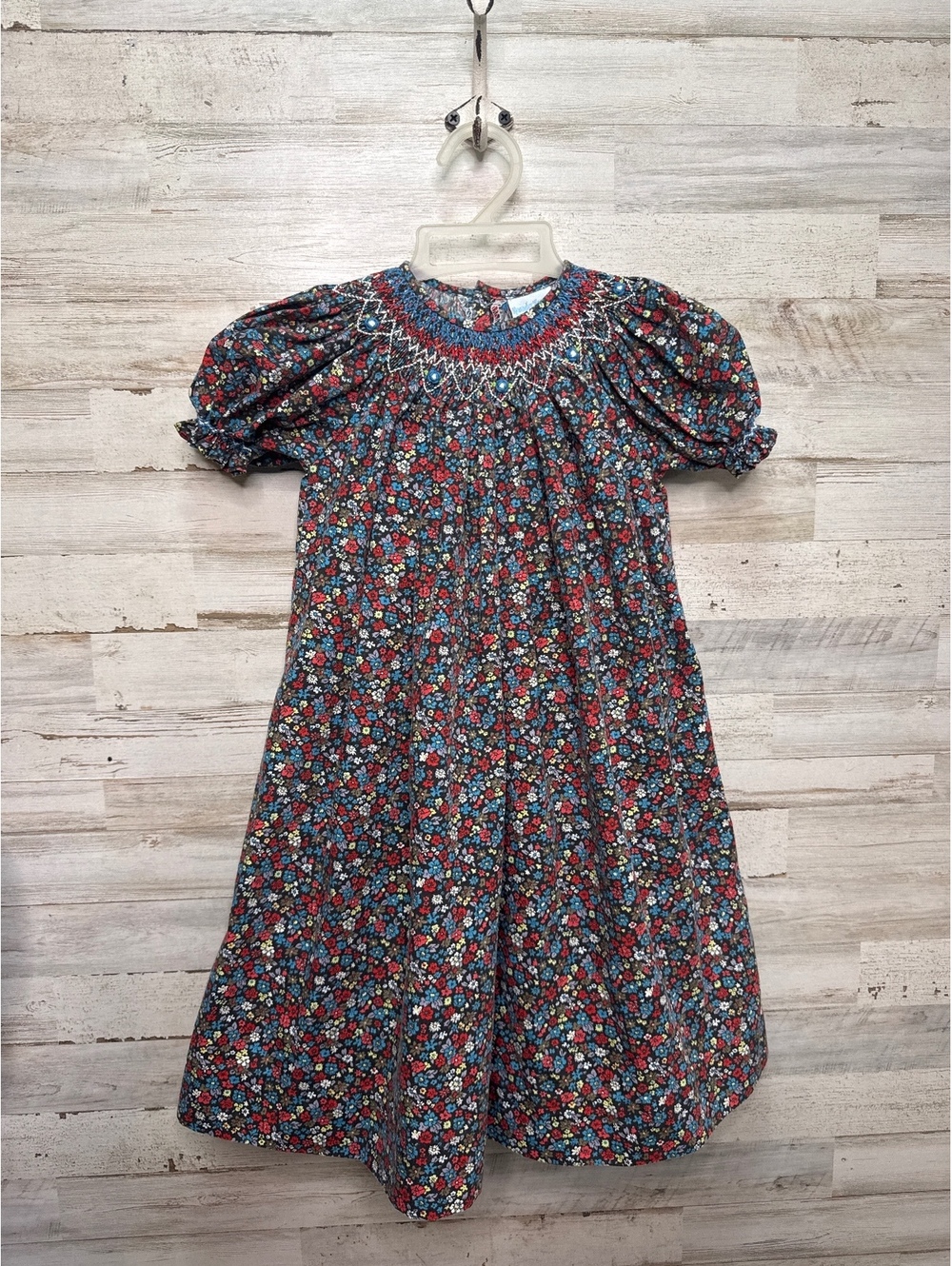 REMEMBER NGUYEN SMOCKED FLORAL DRESS  SIZE 18 MONTHS